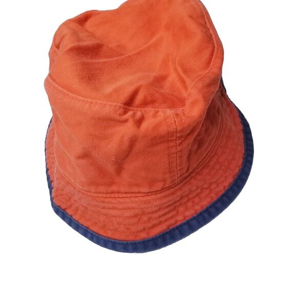 Vintage Y2K Nike Sportswear Bucket Hat Orange Blue Womens L XL Streetwear - Picture 2 of 9